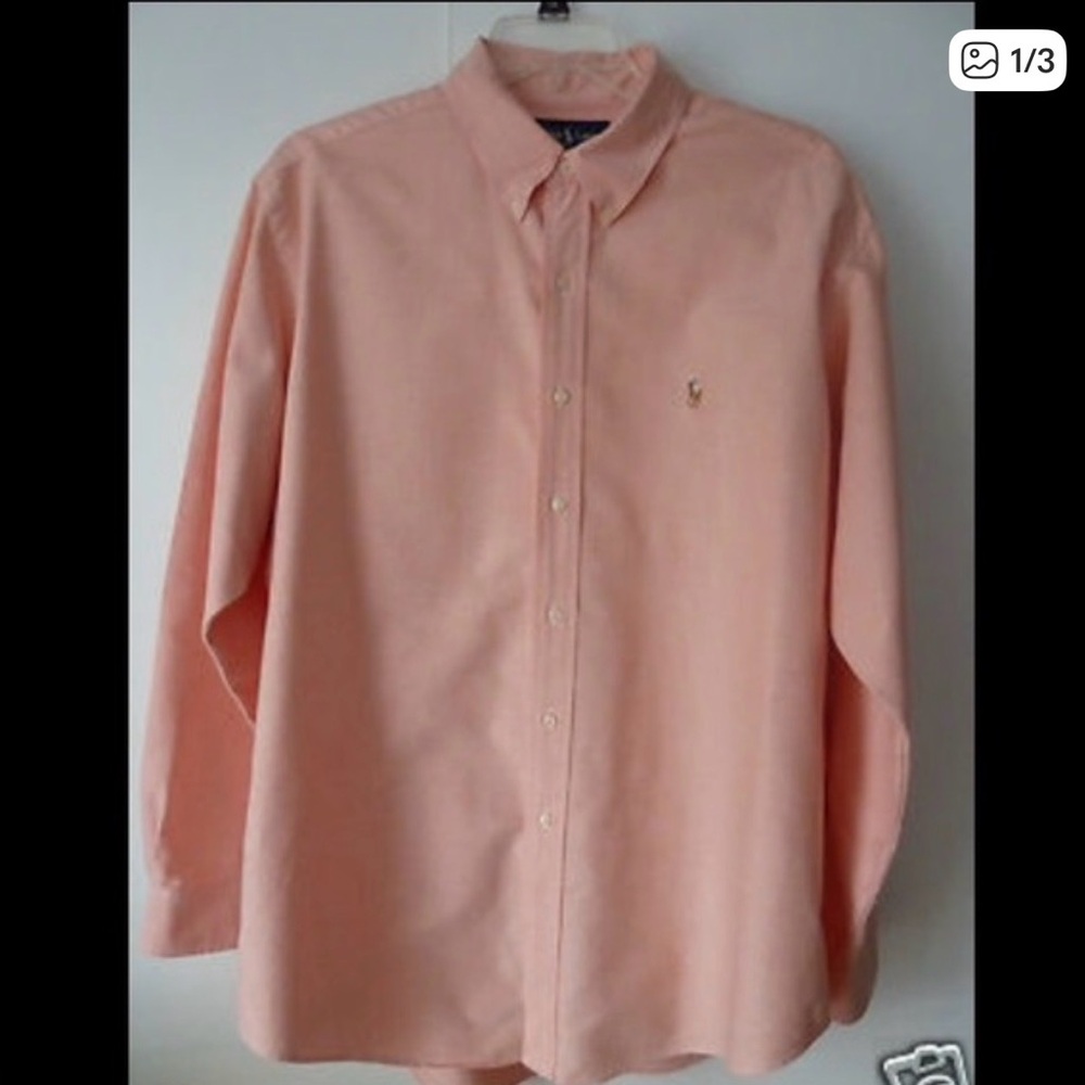 Polo by Ralph Lauren Peach Casual Button Down Shirt